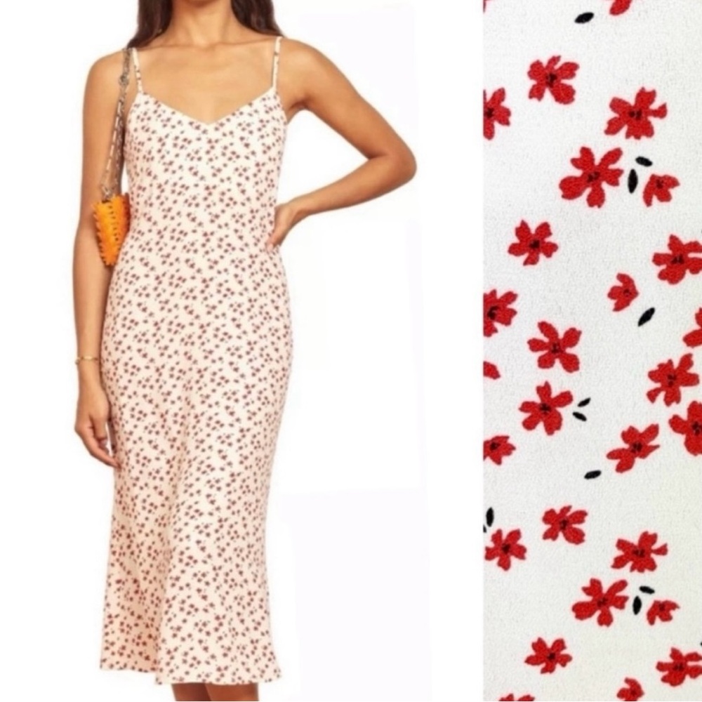 Reformation MSRP $168 Boston Midi Slip Dress - Size 2